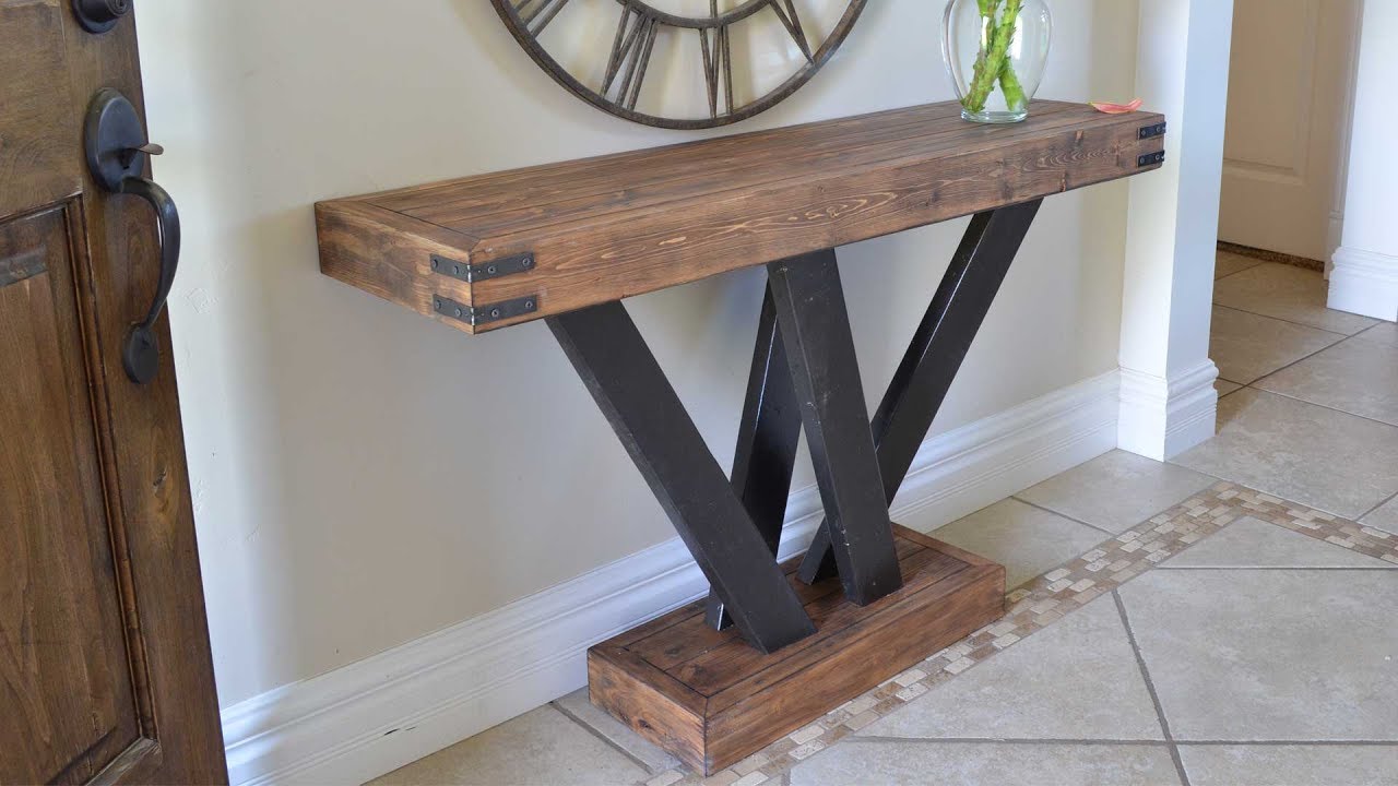 Rustic 2x4 Console Table Build #2x4andMore