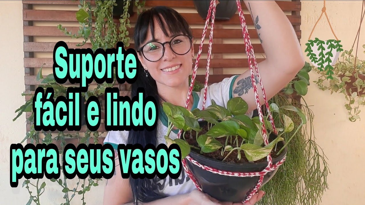 Suporte super fácil para pendurar seus vasos