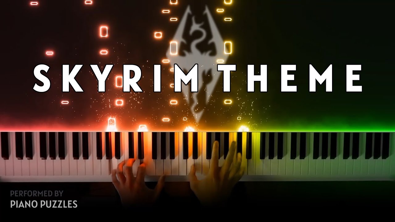 Skyrim Theme - The Elder Scrolls V: Skyrim (Piano Version)