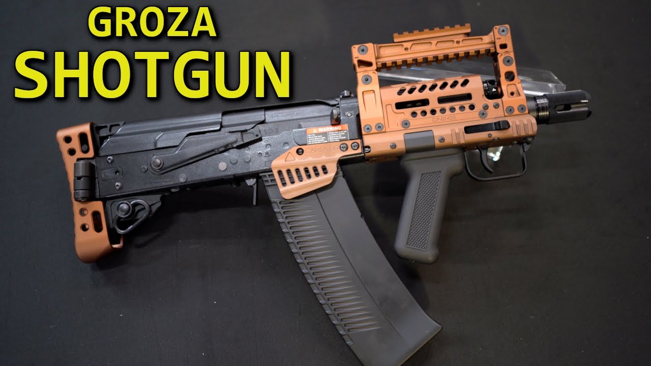 Gratifying Groza Shotgun | ITP Groza kit for Tokyo Marui Saiga 12 SBS