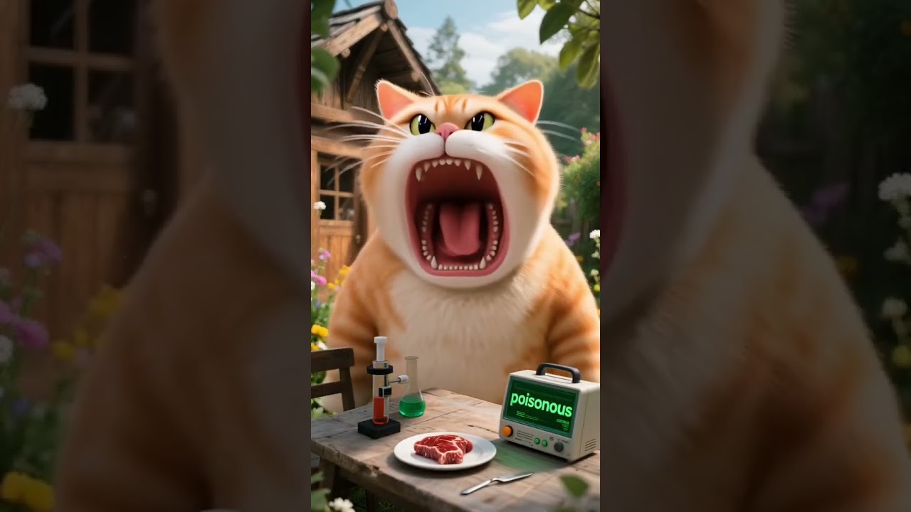 Pink panther vs clever cat🥵🥶😵