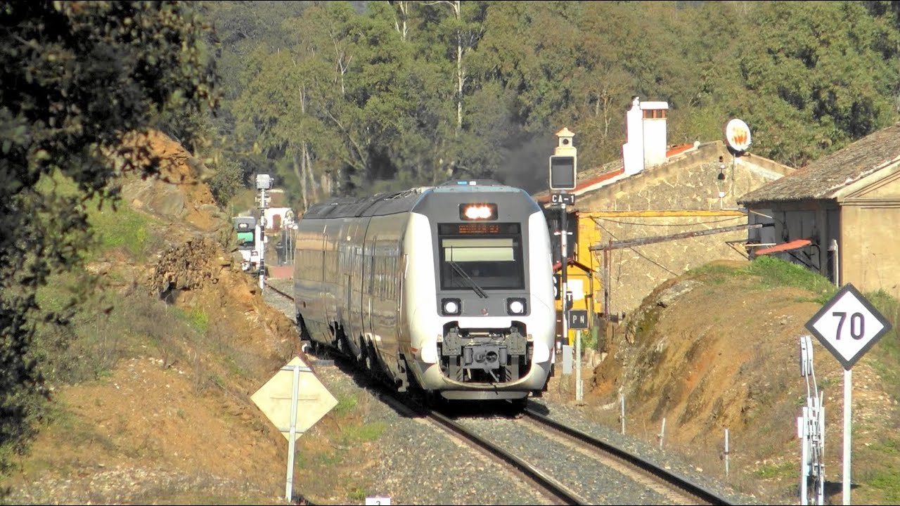 Variado de Trenes de todo tipo: AVE, Mercancias y Cercanias. Sierra Norte de Sevilla y Provincia