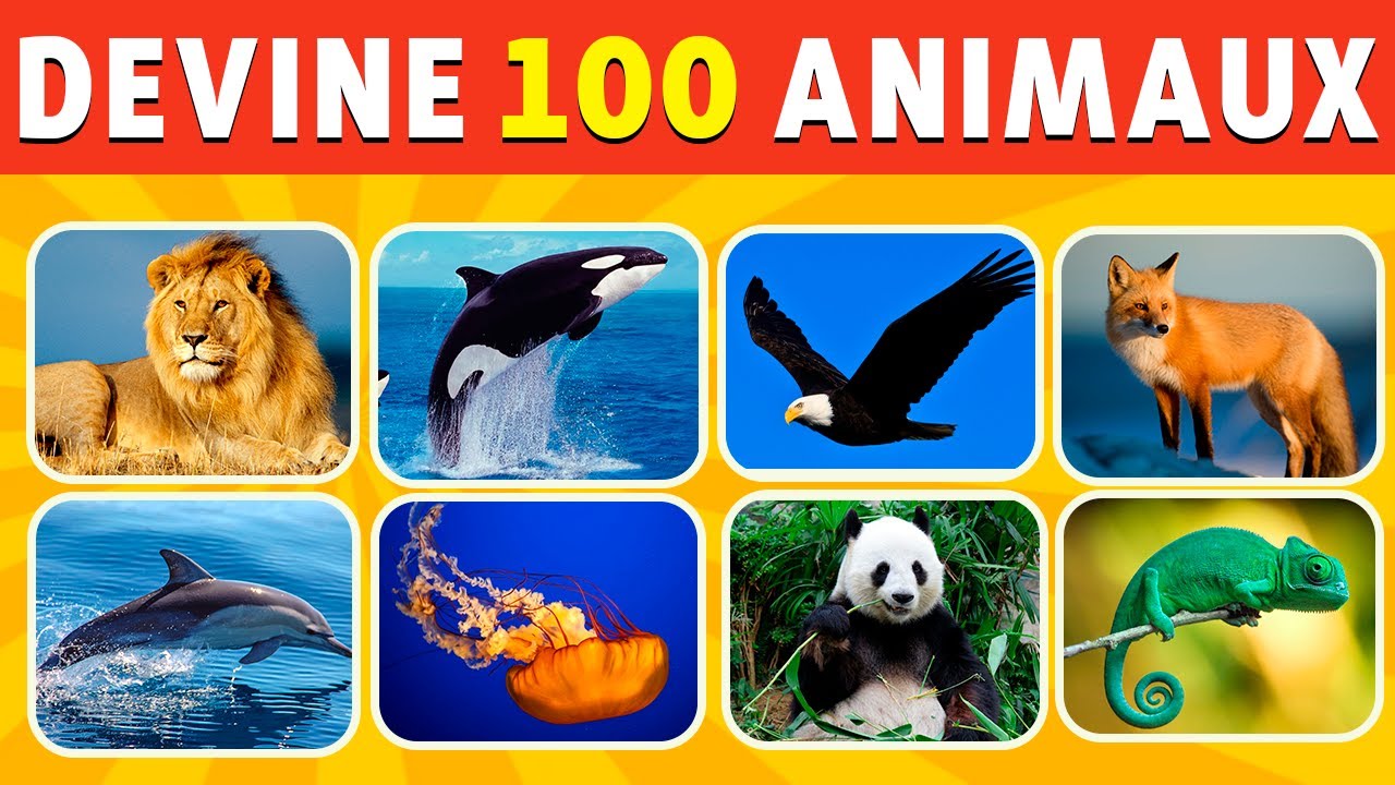 🦁Devine les 100 ANIMAUX en 5 Secondes | 🐾 De Facile à Très Difficile 🐍