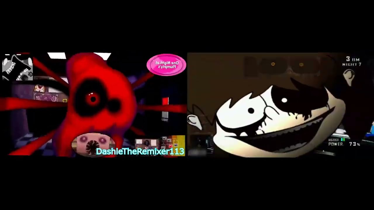 One Night at Flumpty's & Five Nights at the AGK Studio R Col. Have a Sparta Clodius Remix Comparison