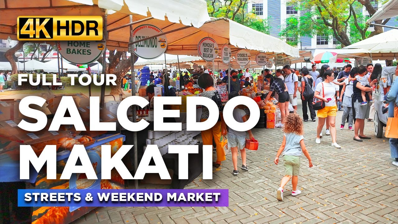 Weekend Tour at SALCEDO MARKET Makati City | Complete Walkthrough of Street Food and Products