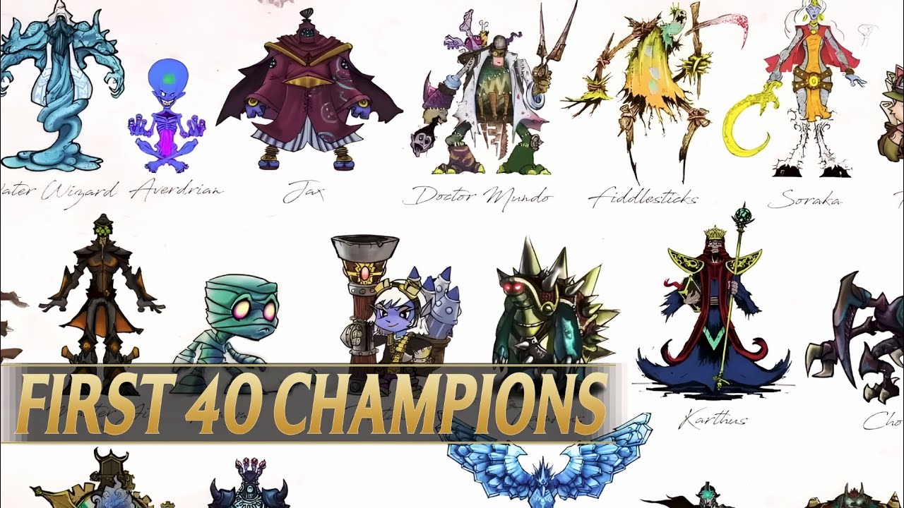 The 40 ORIGINAL Champions Riot Designed For League of Legends
