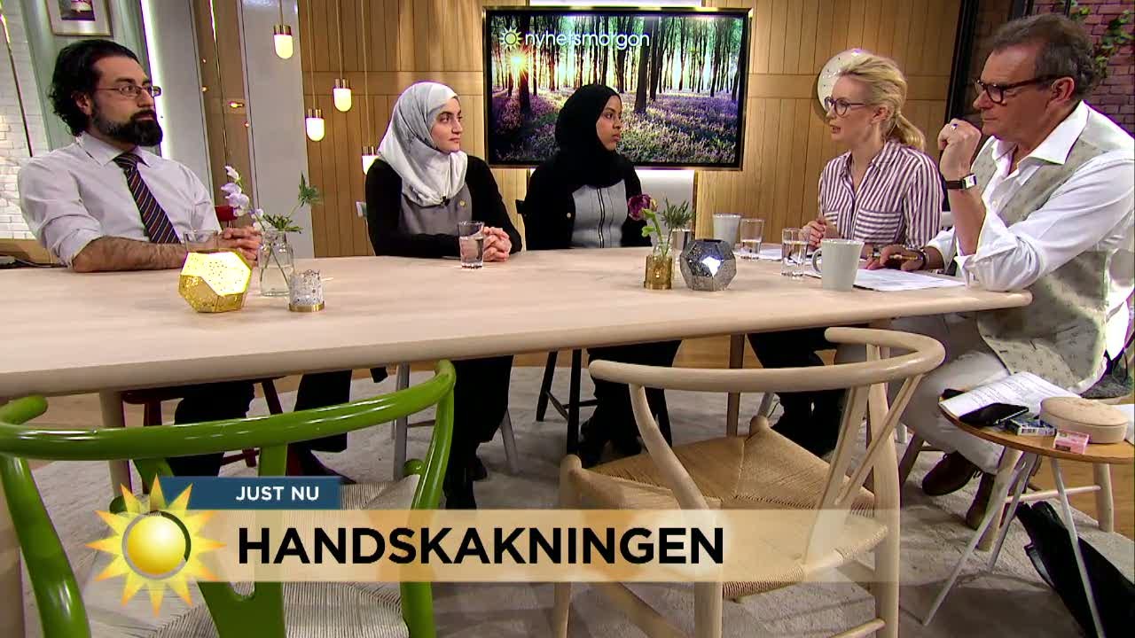 Debatt om handskakning - 