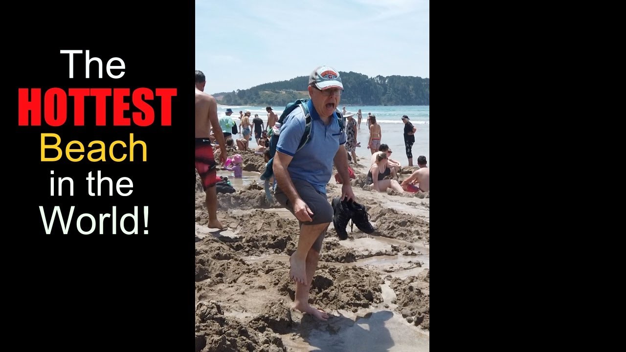 The HOTTEST Beach in the World - Hot Water Beach / The Coromandel / New Zealand 