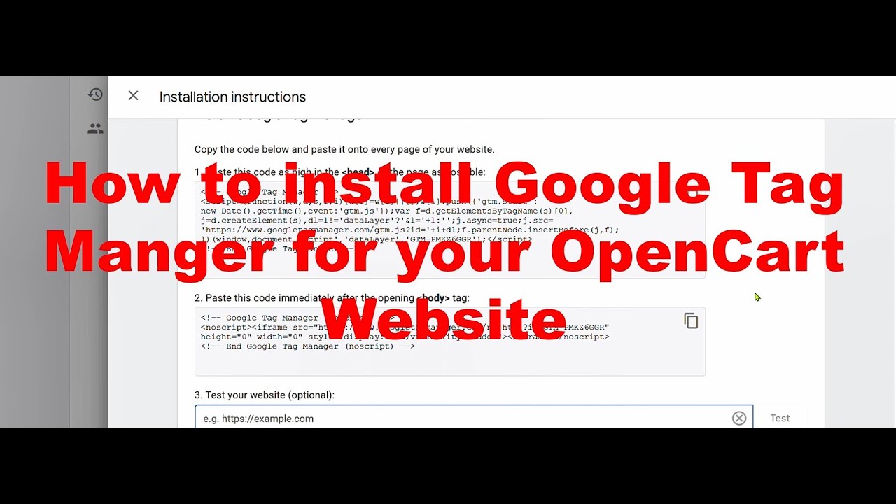 Как добавить Google Tag Manager (GTM) на ваш сайт OpenCart: пошаговое руководство