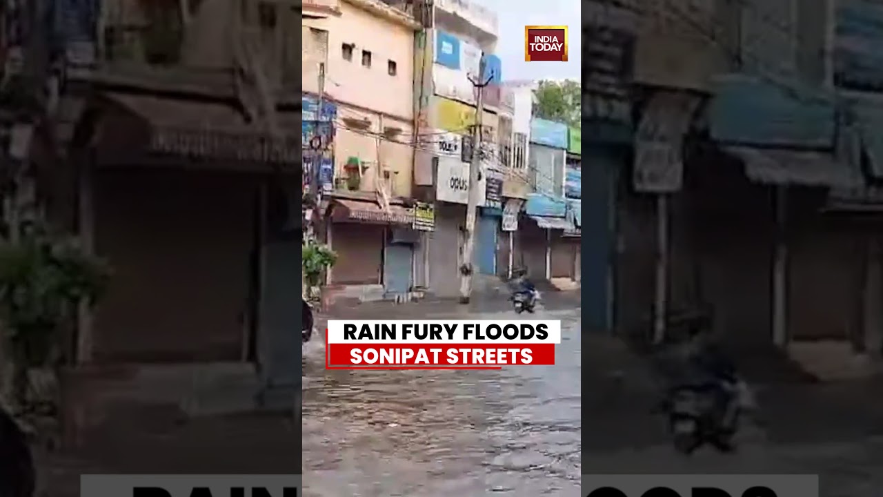 Sonipat Flooded After Heavy Rain | Streets Waterlogged, Traffic Hit Amid Downpour #sonipat