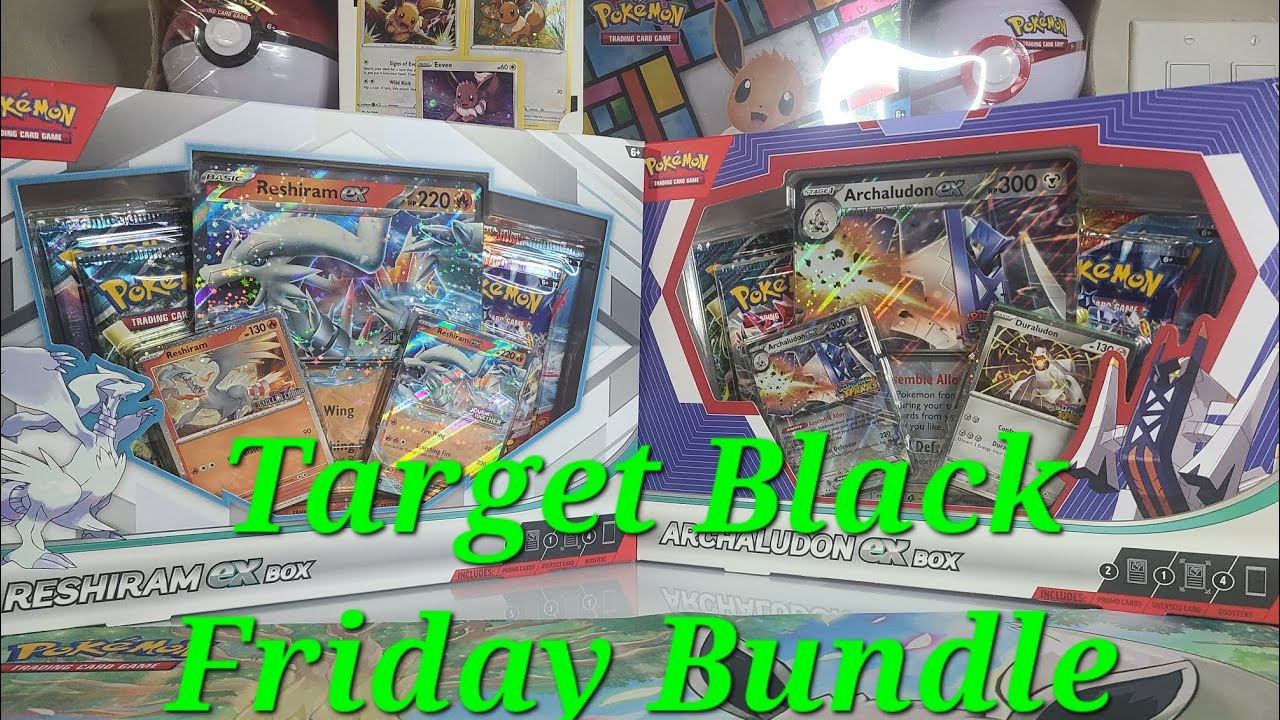 Открываем набор Target Black Friday Box Bundle 2025 (Reshiram ex и Archaludon ex)