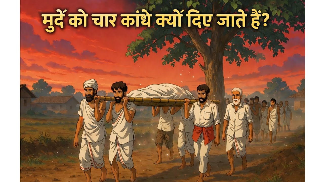 मुर्दे को चार कांधे क्यों दिए जाते हैं।  #hindistories#kahani #motivation #moralstories 
