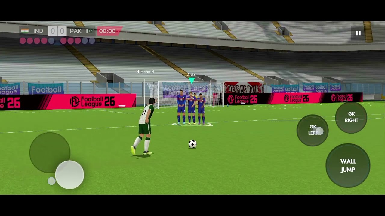 India vs Pakistan free kick match india won. Wait for end😱#football #india #instagram 