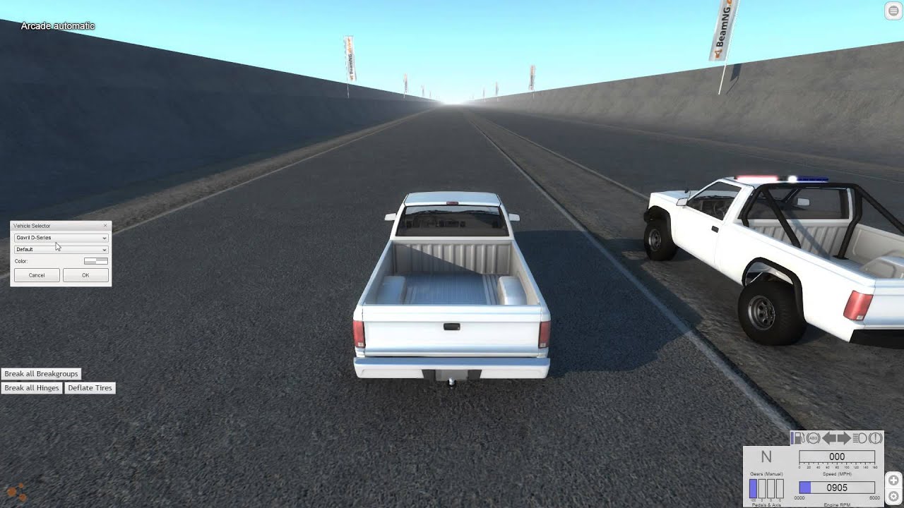 Полицейский перехватчик Gavril D-Series - beamNG.drive