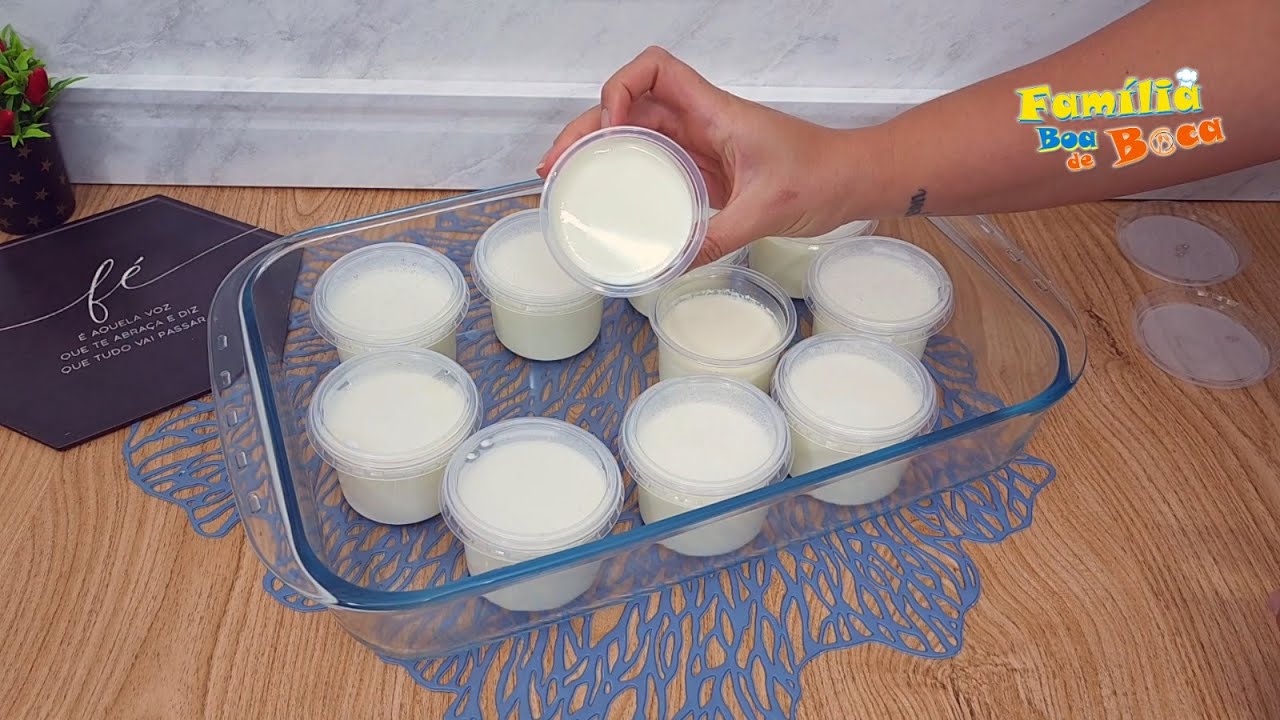 ✅Com leite em pó e água faça iogurte Grego caseiro muito firme sem precisar dissorar