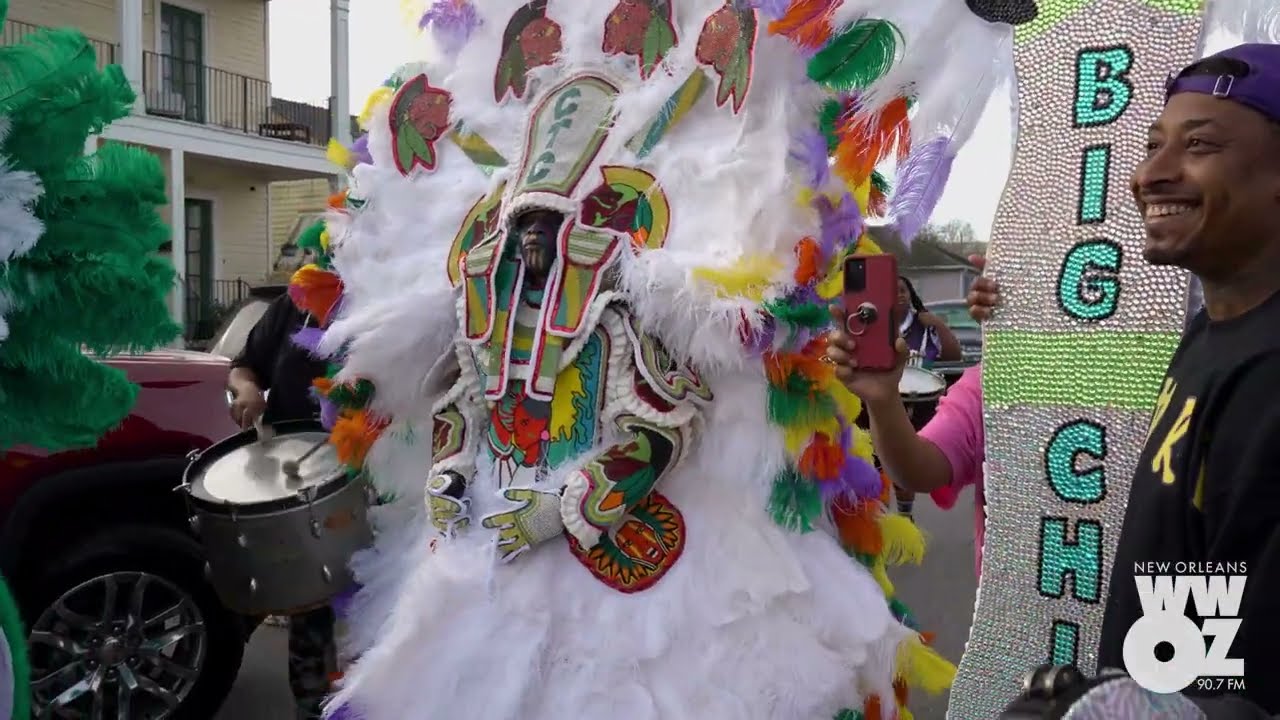 The 9th Ward Black Hatchets come out on Mardi Gras morning Feb. 21, 2023