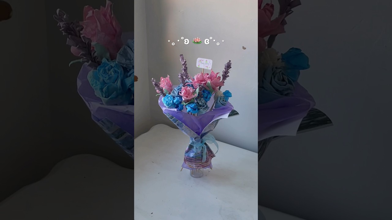 Monet water lillies bouquet 🪷😭🫶🏻 #diy