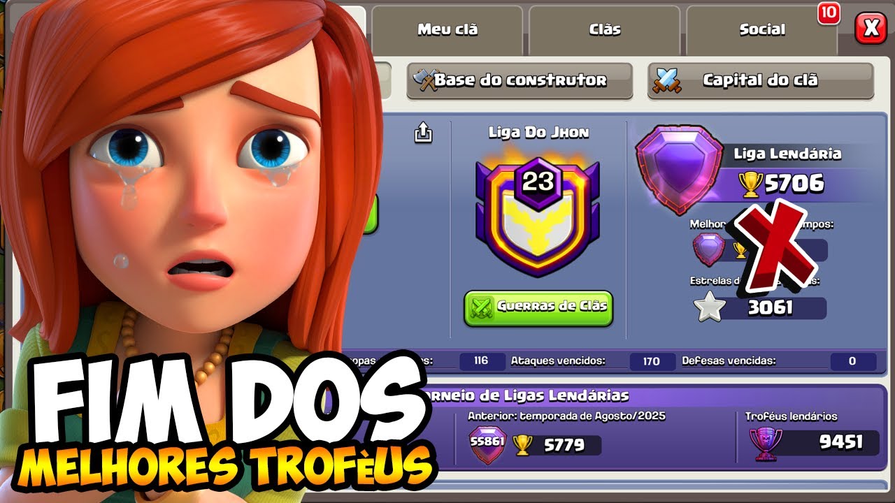 ADEUS! SEU RECORD DE TROFÉUS IRÁ SUMIR NA PRÓXIMA ATUALIZAÇÃO DO CLASH OF CLANS!