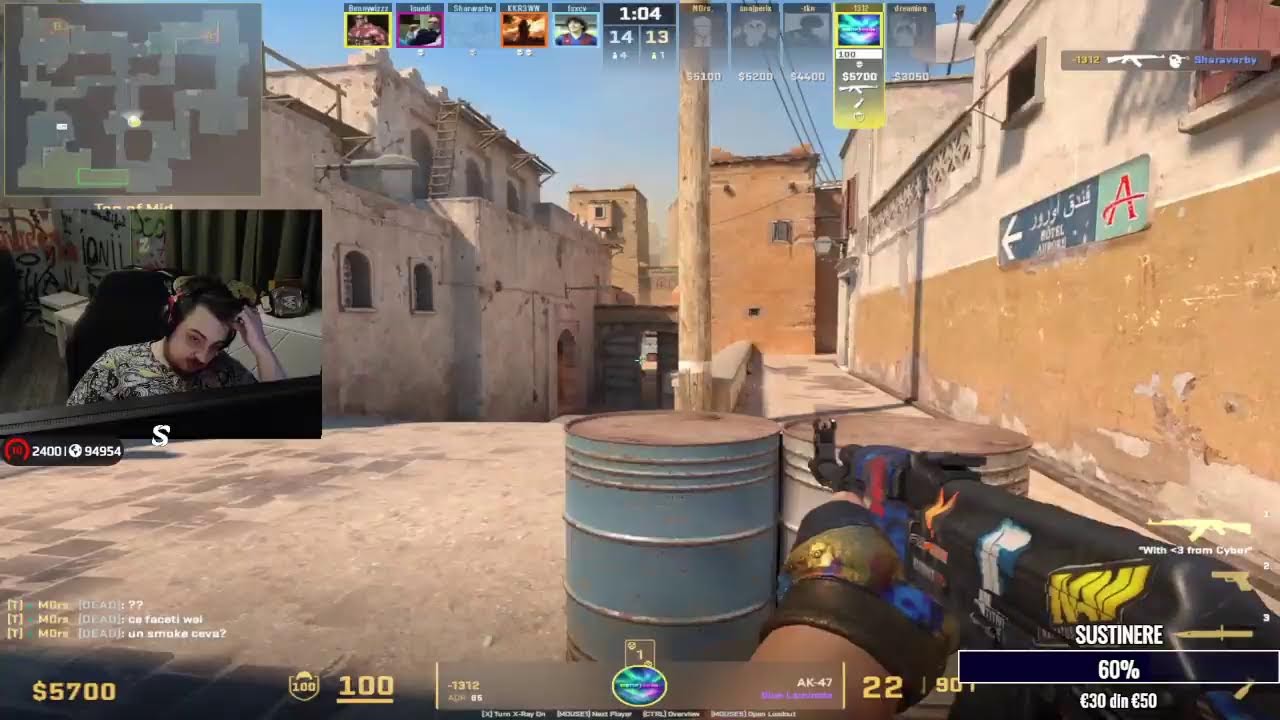 🔴 Играем в Faceit в прямом эфире, уровень 10 - Начальный рейтинг: 2400