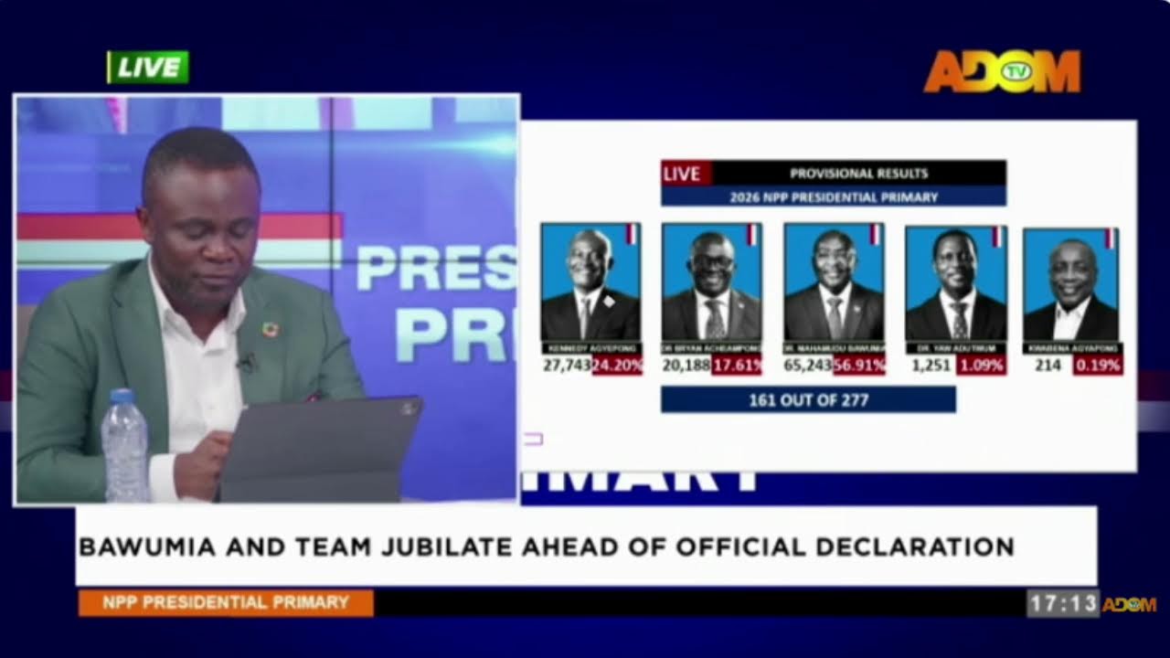 LIVE COVERAGE: 2026 NPP PRESIDENTIAL PRIMARIES