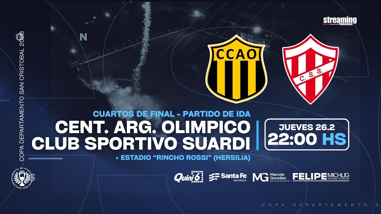 Central Arg. vs Sportivo Suardi I Cuartos de Final Ida I Copa Departamento San Cristóbal