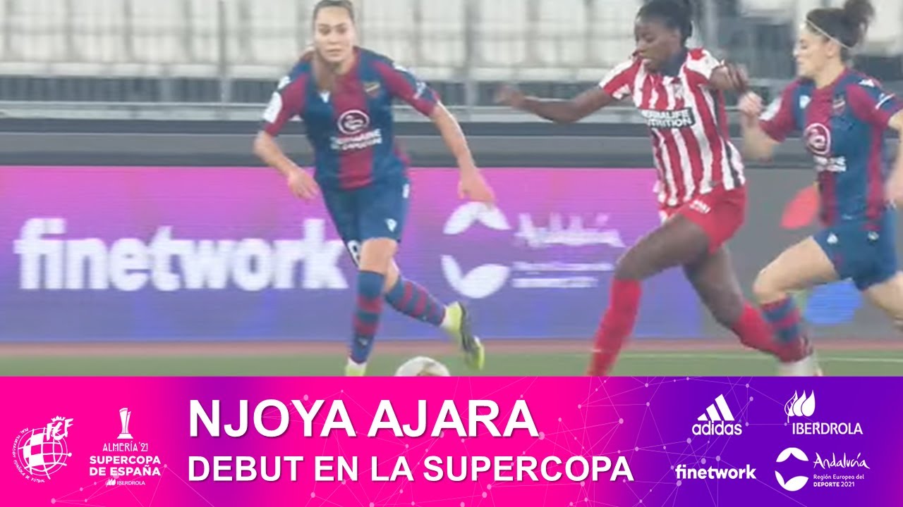 Njoya Ajara debutó en la Supercopa de España Femenina con asistencia, doblete y título