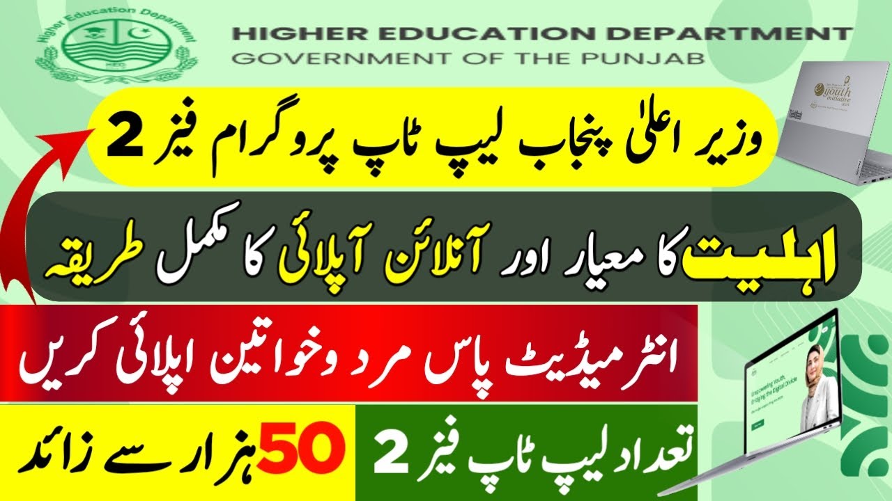 CM Punjab Laptop Scheme Phase 2 2026 Apply Online | How To Apply For CM Laptop Scheme 2026