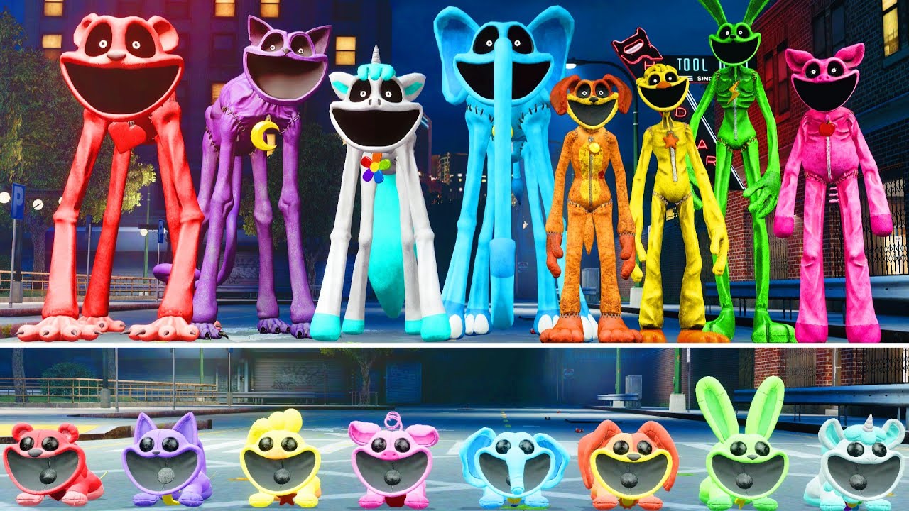 All Smiling Critters Turned into Big Smiling Critters, Poppy Playtime | Garry's Mod