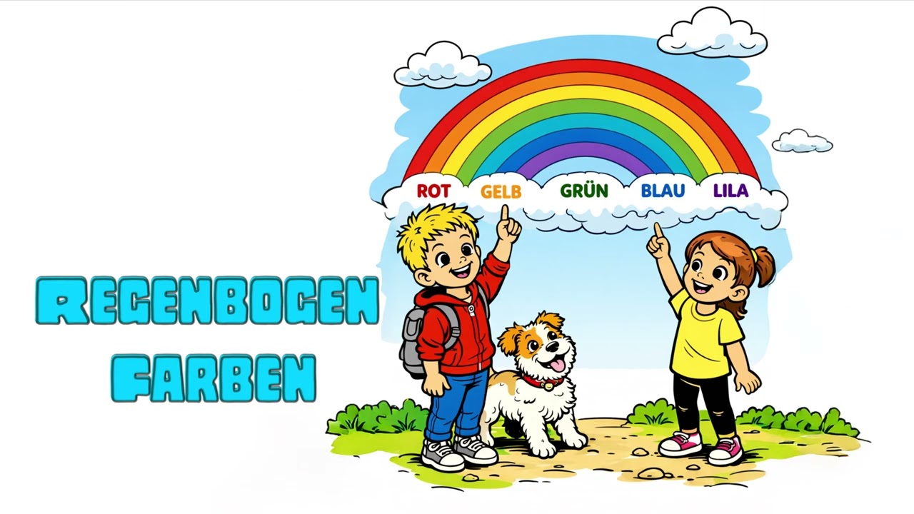 Regenbogen Farben 🌈 | Farben lernen für Kinder | Mitmachlied mit Artur & Foxy | Deutsch
