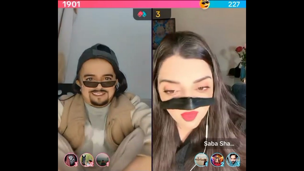 Waseem and Saba Shah live new video mazaq funny life GAF shaf full show 