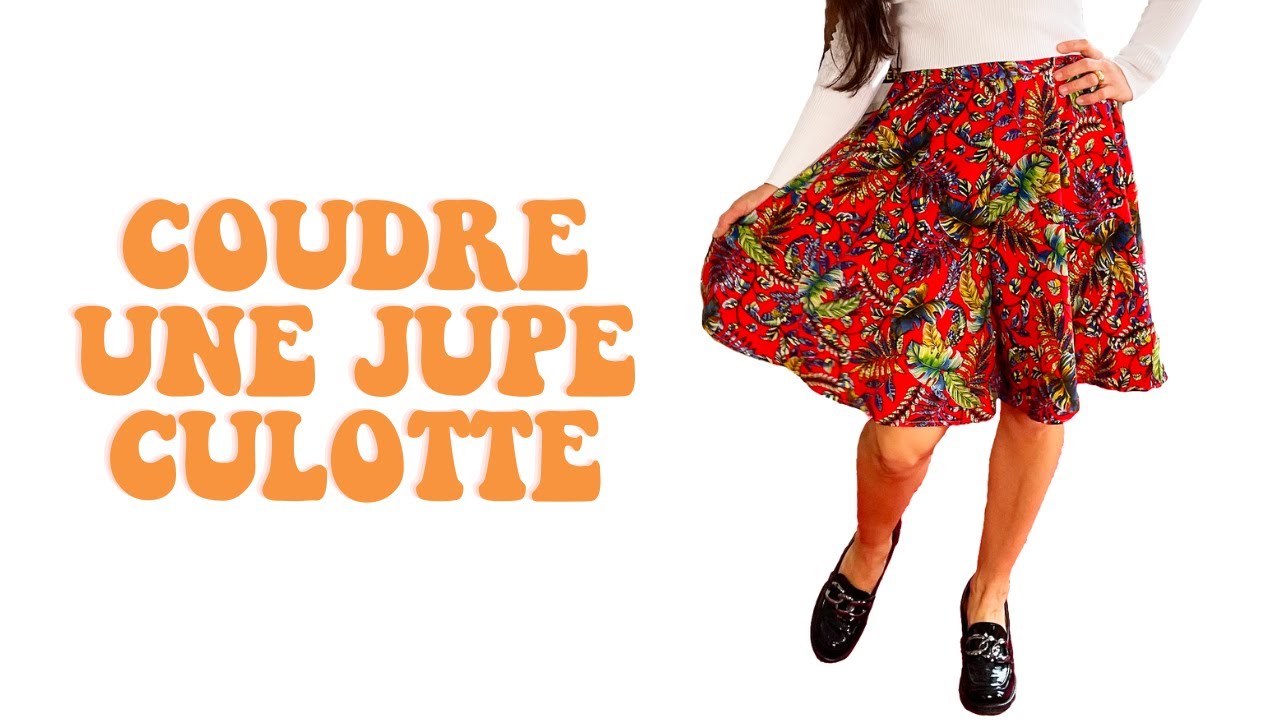 Jupe culotte tr&egrave;s facile DIY | Dessins avec d&eacute;coupe et couture