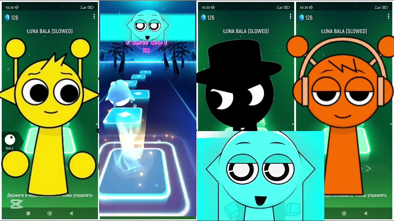 Smooth Beats, Crazy Jumps | Tiles Hop: Sprunki!❤️‍🔥💫