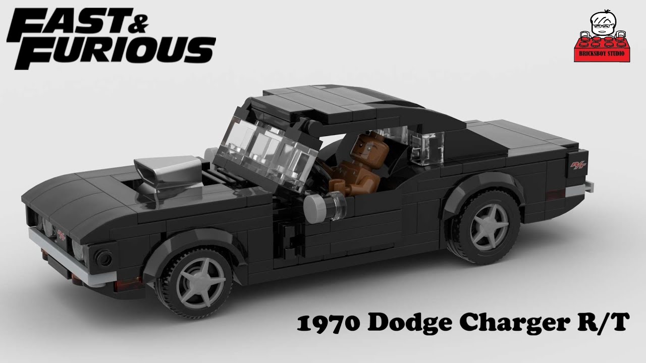 LEGO MOC #56 1970 Dodge Charger R/T in Fast and Furious (42111 minifigure scale)