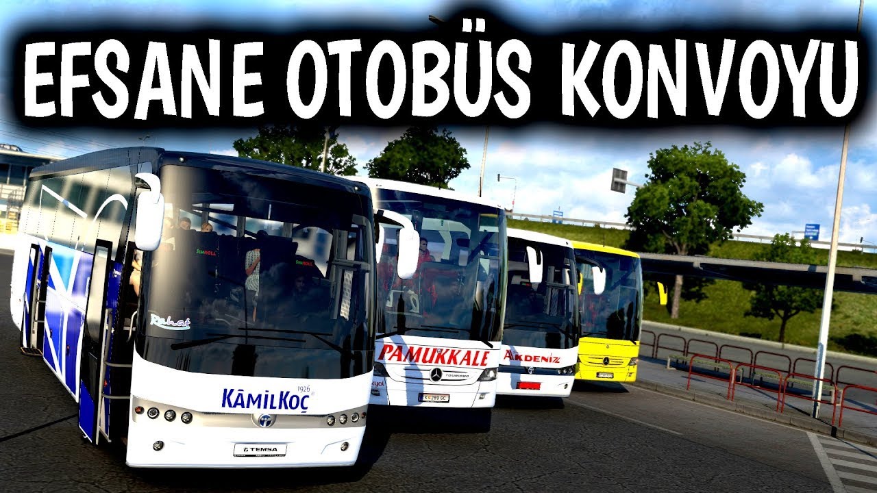OTOBÜS KAVGASI | EFSANE OTOBÜS KONVOYU ETS 2 MP MOD w/@Keremkulak @OyunPas0