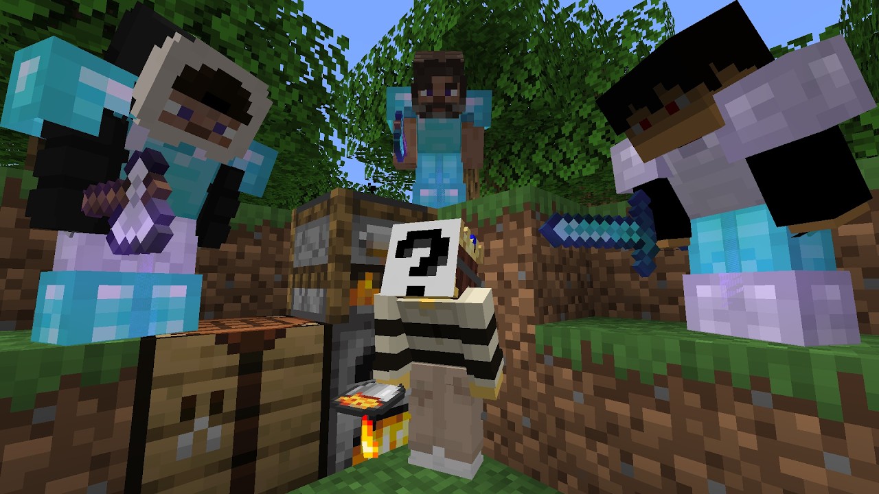 Minecraft Speedrunner VS 3 Hunters