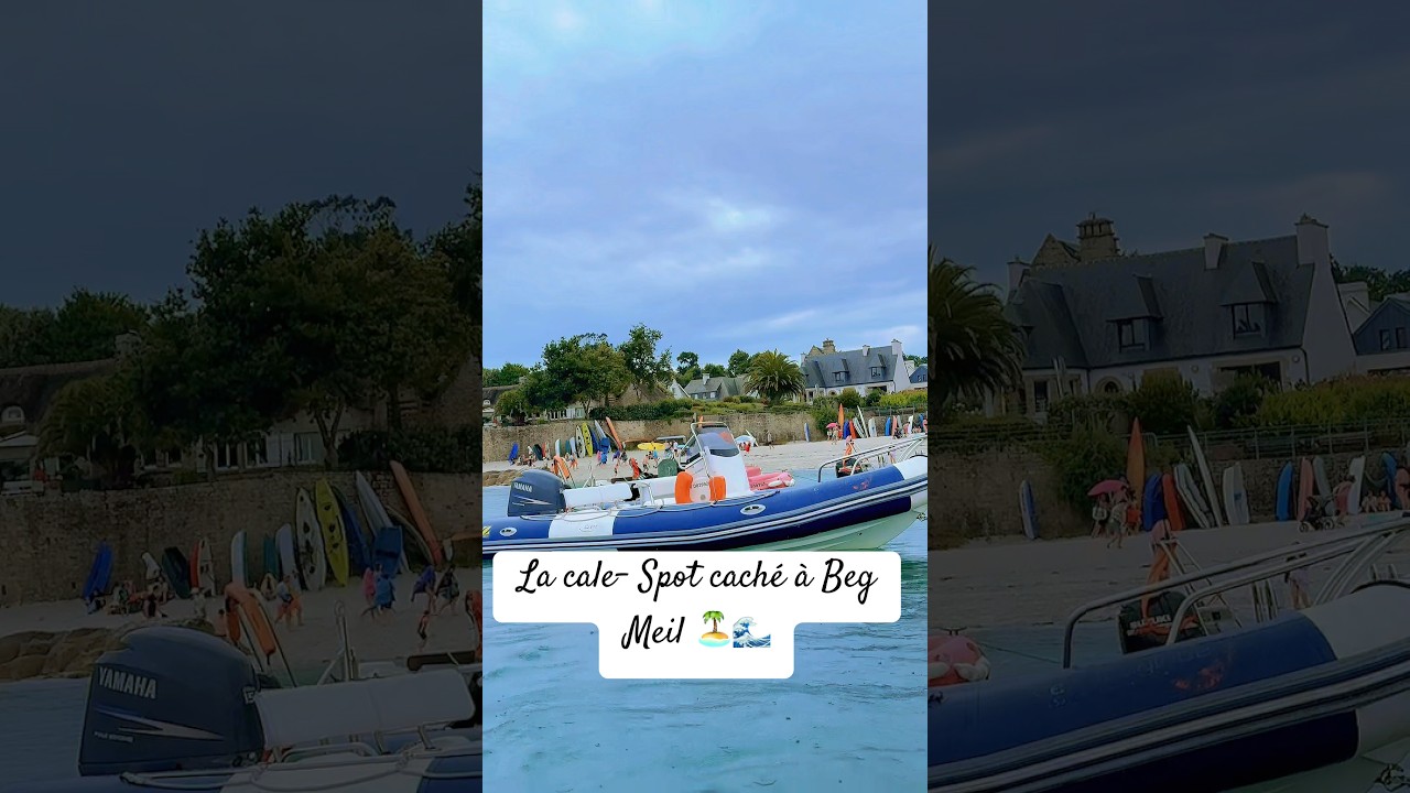 BRETAGNE secr&egrave;te : la cale de BEG MEIL FINIST&Egrave;RE. Ou sortir en Bretagne. Plage 🏖️