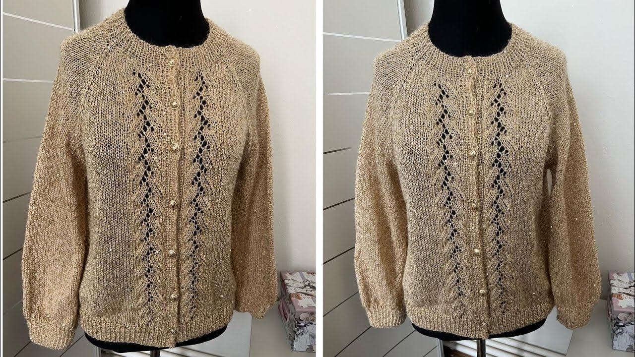 изготовление ажурного кардигана