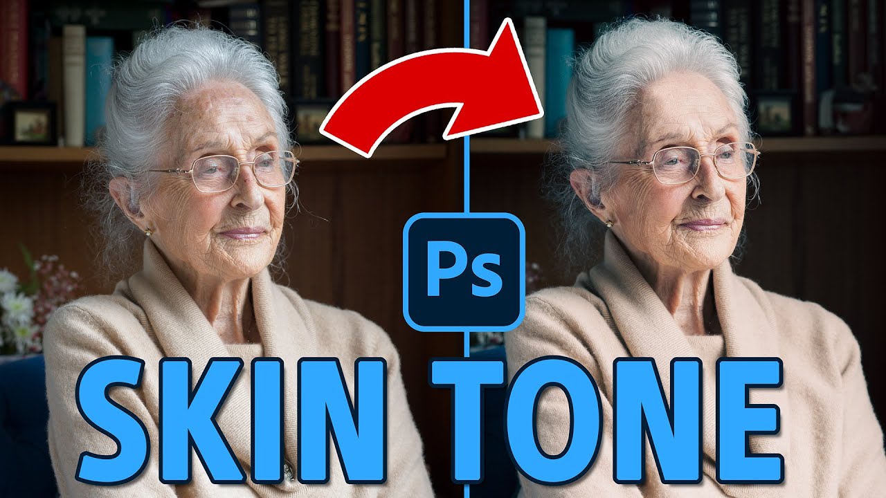 ПОПРОБУЙТЕ ЭТО 🔥 Как исправить тон кожи в Photoshop ... БЫСТРО (частотное разделение)