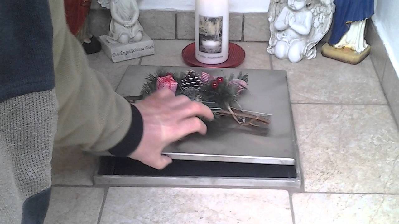 homemade urn grave / Urnengrab