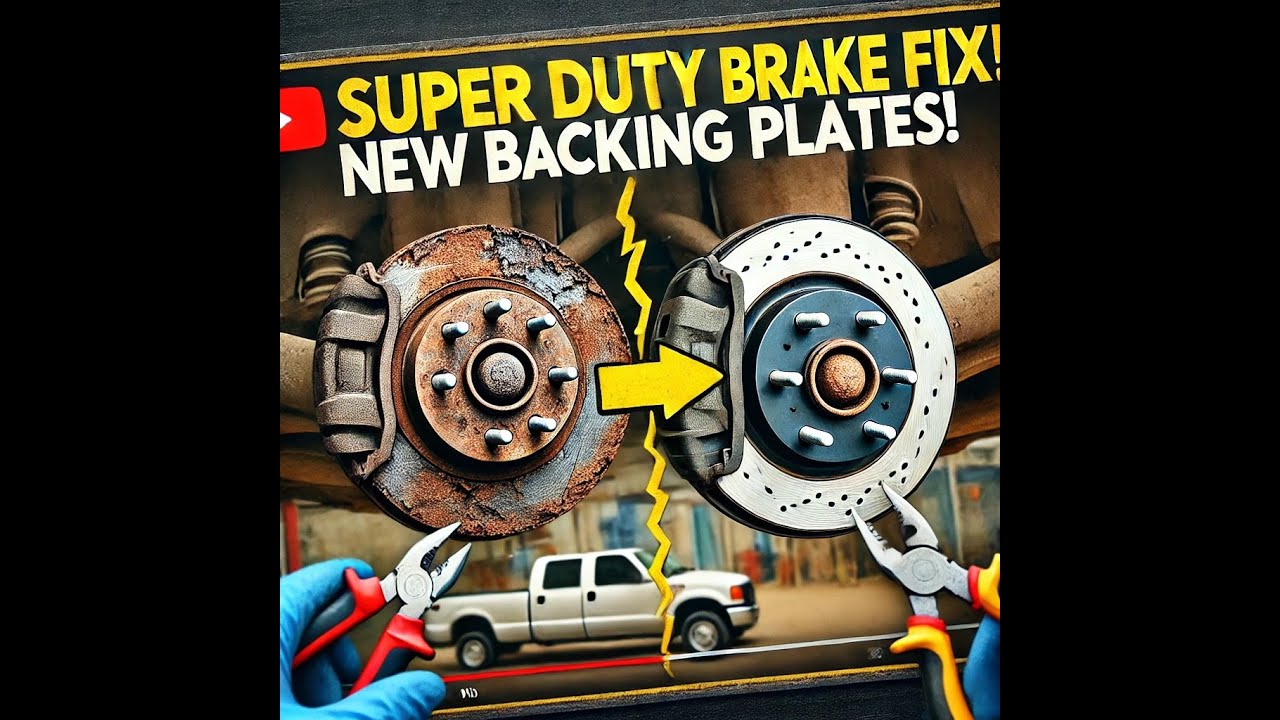 Ford Super Duty Rear Brake Overhaul! Backing Plate & Parking Brake Replacement Made Easy!