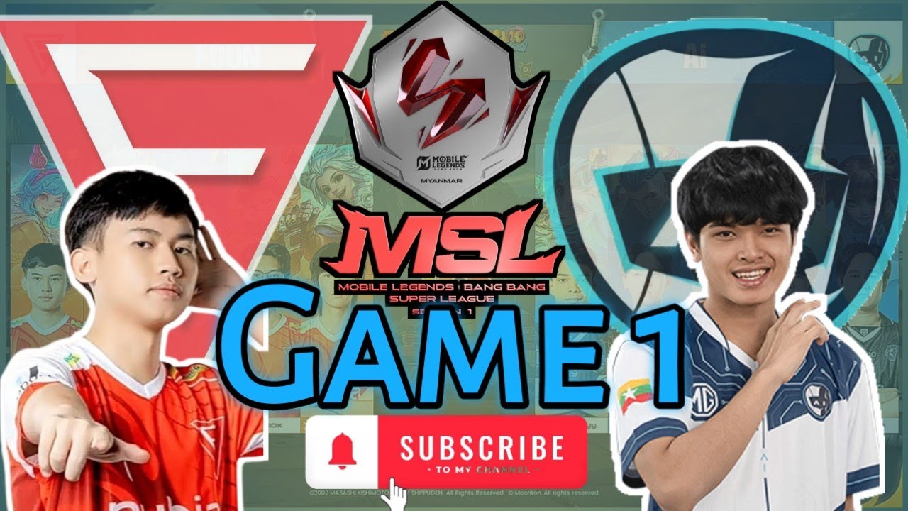 Falcon Esport VS AI Esport | MSL MM Week5 Day 3 [Game 1] #falcon #ai #msl #mlbb #mslmm #myanmar