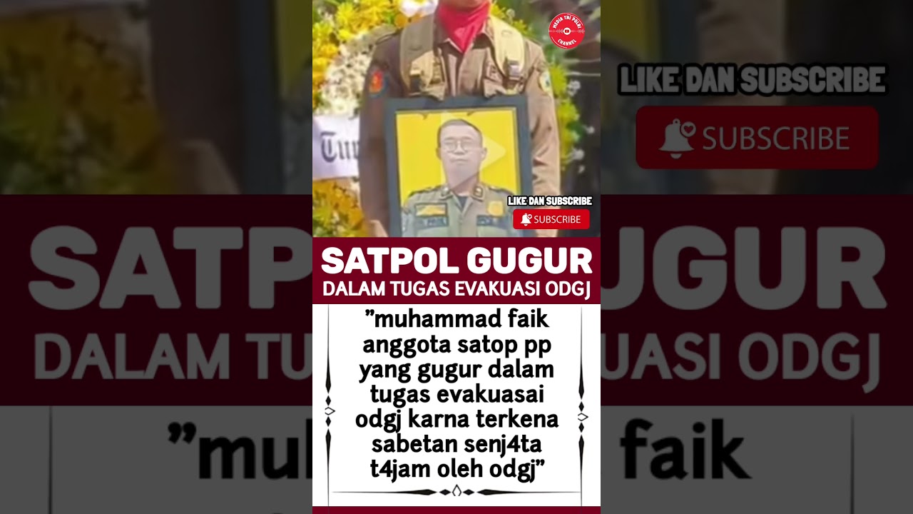 SELAMAT JALAN SATPOL PP PAHLAWAN BANGSA #tni #polri #ham #nkri #kkb #papua