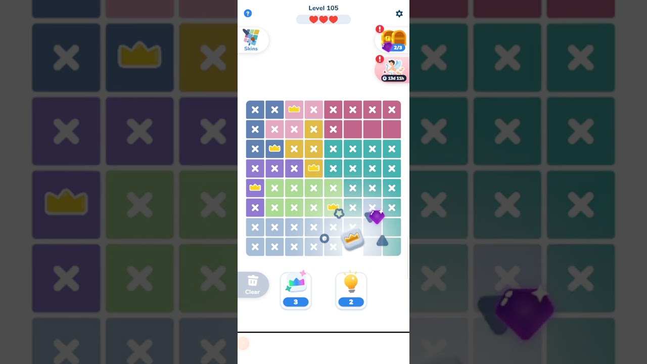 Queens Master All Levels 101 - 110  Sudoku Puzzle