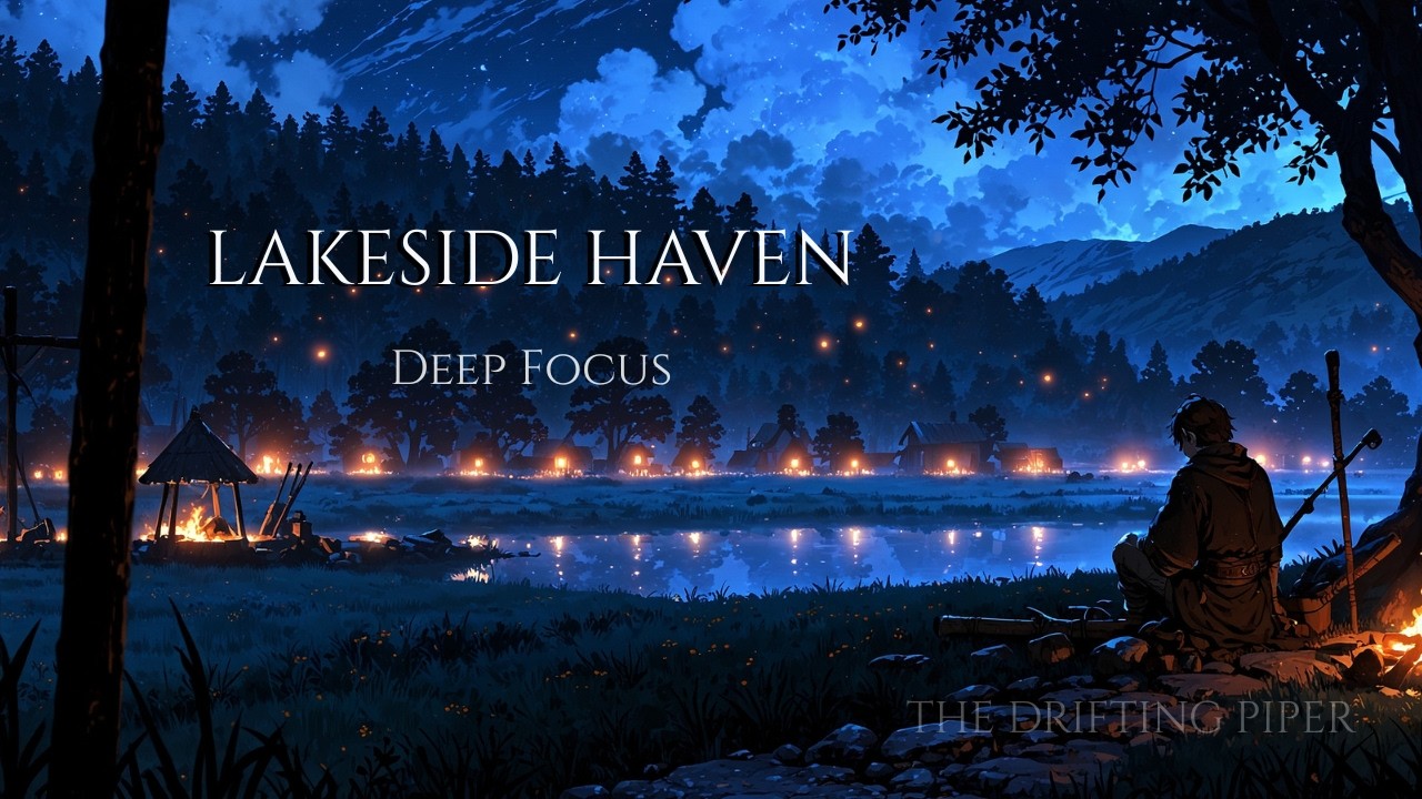 Medieval Music for Deep Focus – Lakeside Haven Nights 🕯️🌲