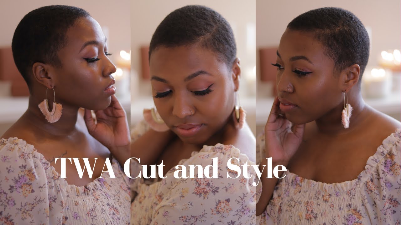 SHORT TAPERED TWA CUT AND STYLE