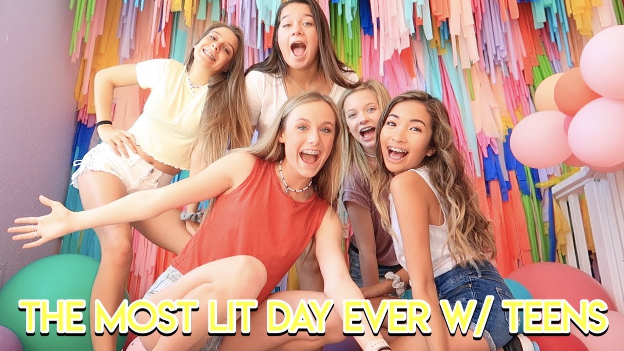 the most lit birthday party with teenagers..