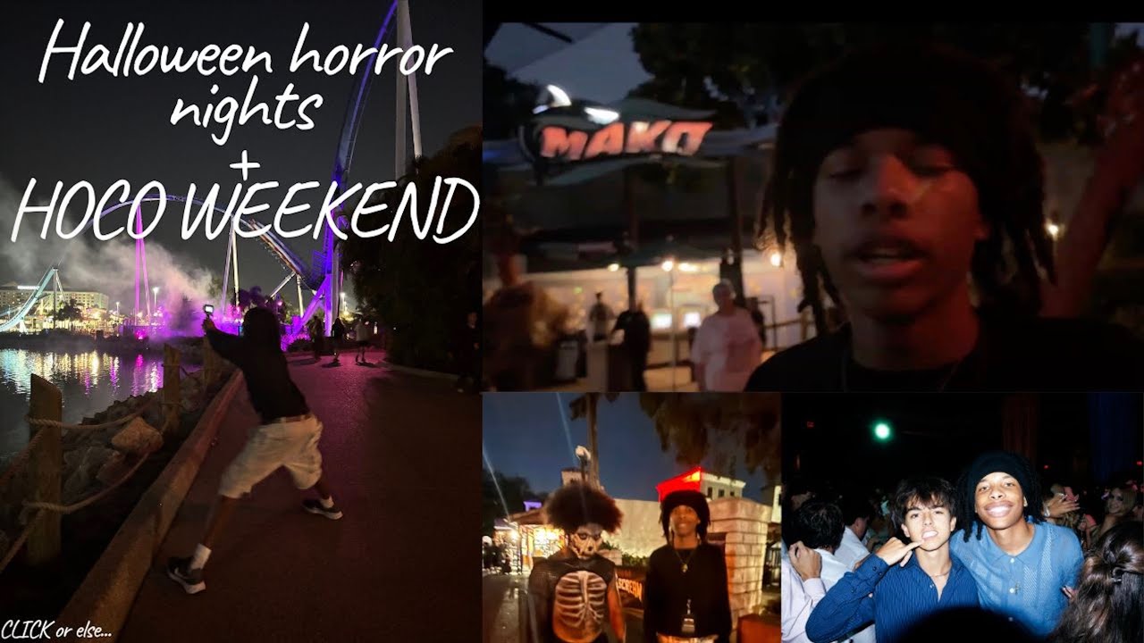 Halloween Horror Nights Vlog + Homecoming Weekend! 😱✨ | Jump Scares, Glow Up & Good Vibes