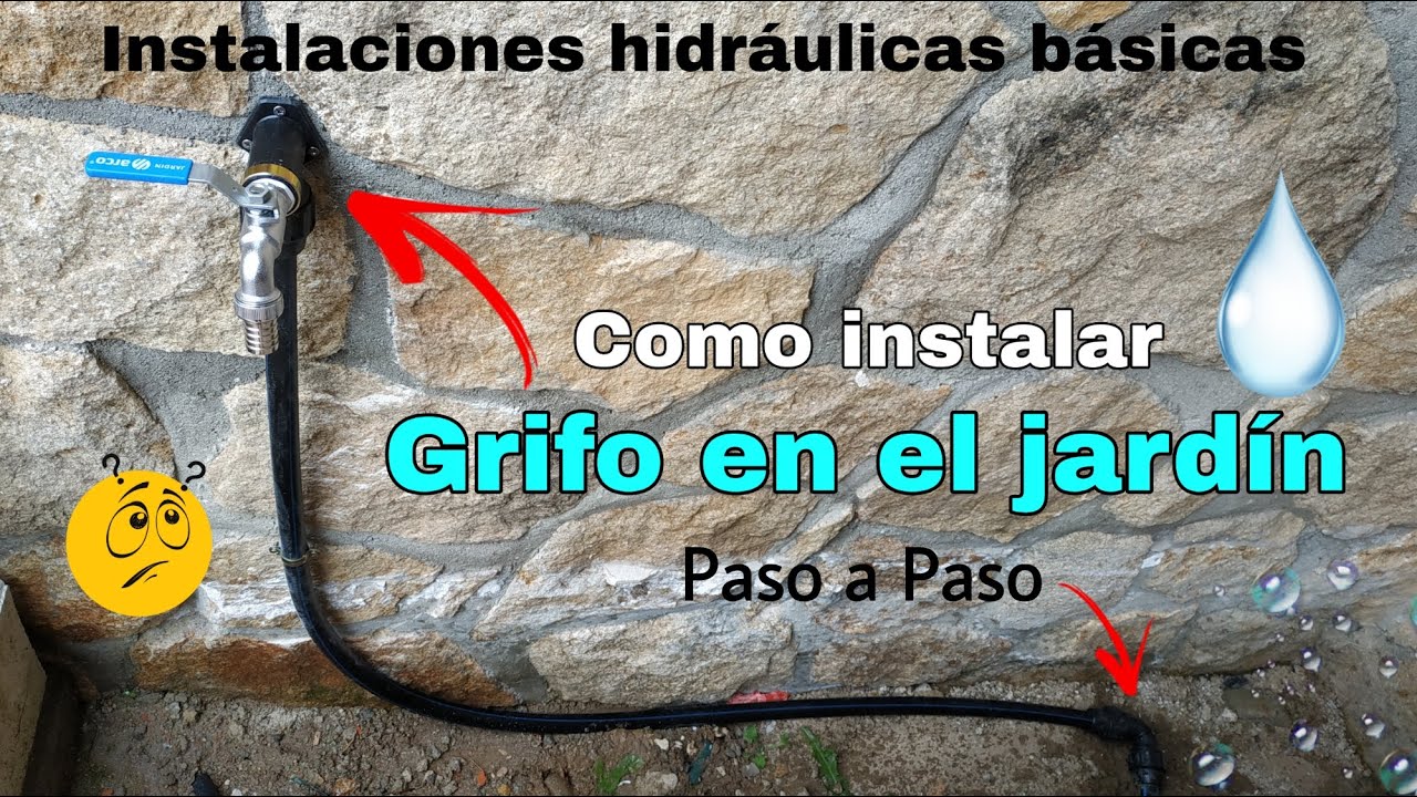 CÓMO INSTALAR UN GRIFO EN EL JARDÍN || INSTALACIÓN HIDRÁULICA COMPLETA PASO A PASO