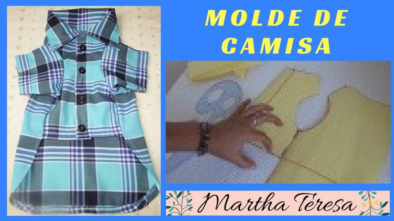 DIY -  CAMISA  para  Perritos - MOLDE BASE.