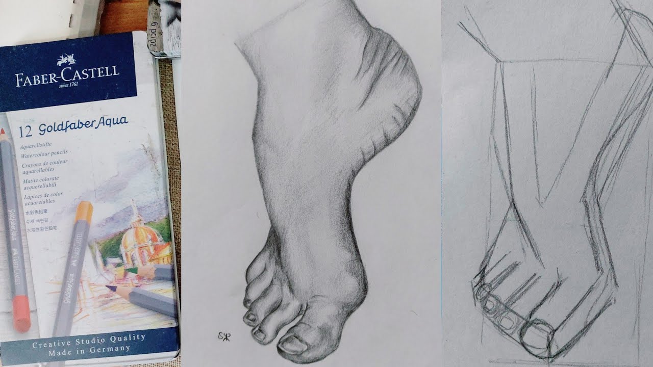 #drawing of a woman's foot رسومات ❤